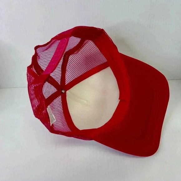 🍕”Pizza Planet” NWT Unisex Toy Story Mesh Trucker Hat-Snap Back-Red/White🌎 - Picture 3 of 9